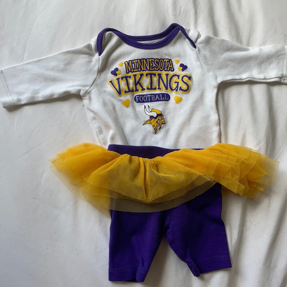 Nearly new infant girls Viking outfit with skirt